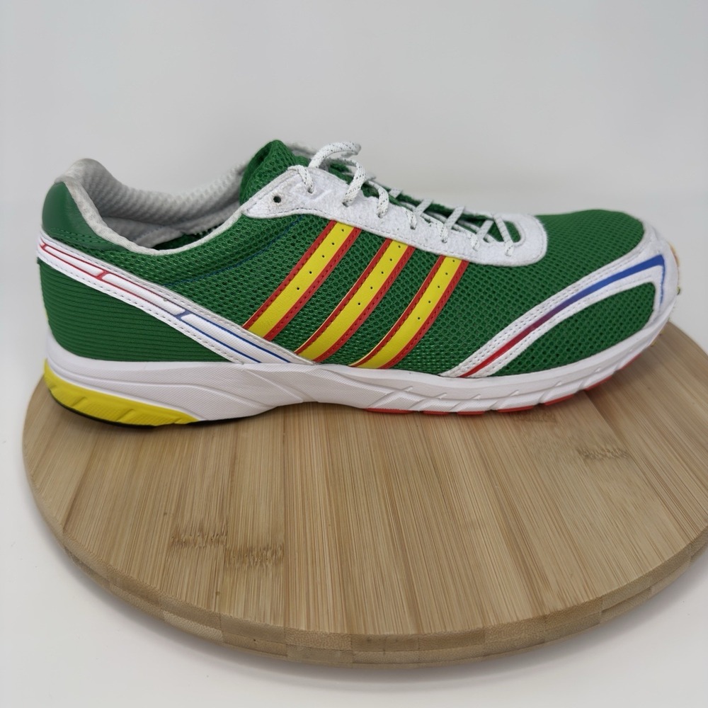 adidas Adizero Adios OG Green Bright Red JI0494 Men's Running Shoes Size 12